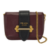 Cahier, &pound;210, Handbags, Burgundy, Leather, Front view